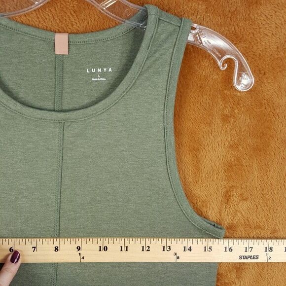 LUNYA Dress Dress Large Green Pullover Midi Tank Sundress RESTORE FITTED - Picture 6 of 9